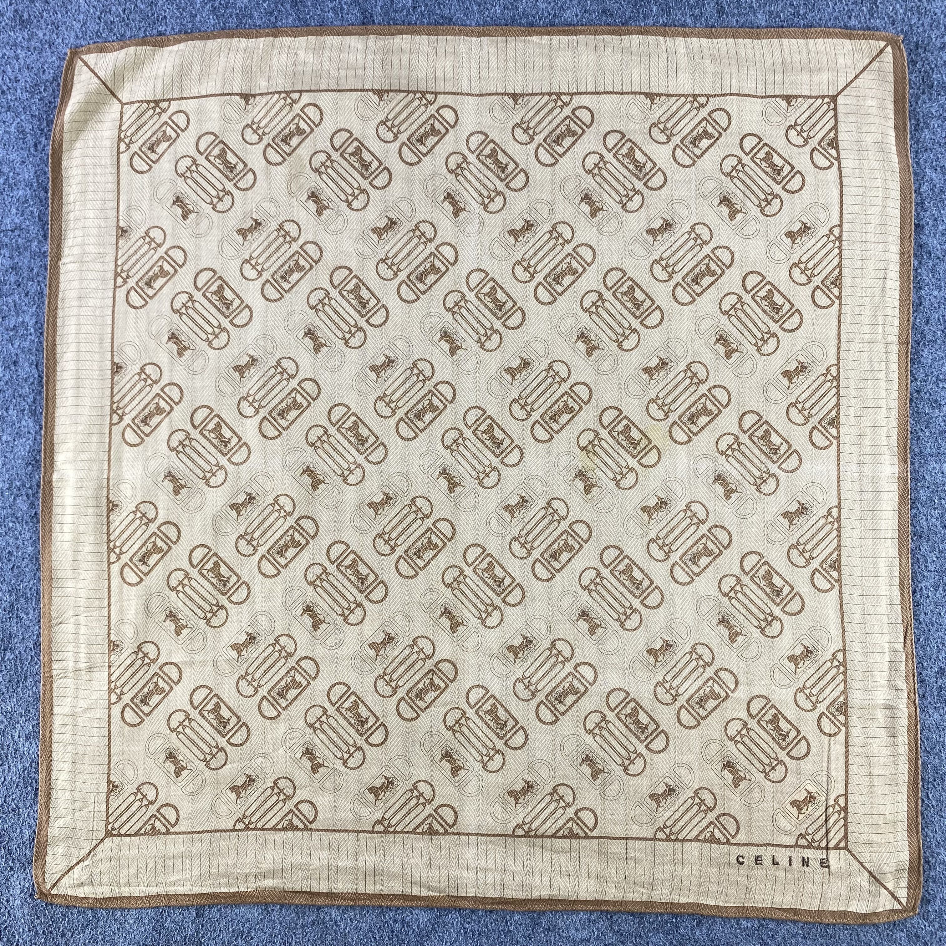Celine × Vintage Celine Handkerchief/Neckerchief/Bandana HC669 Size ONE SIZE - 1 Thumbnail