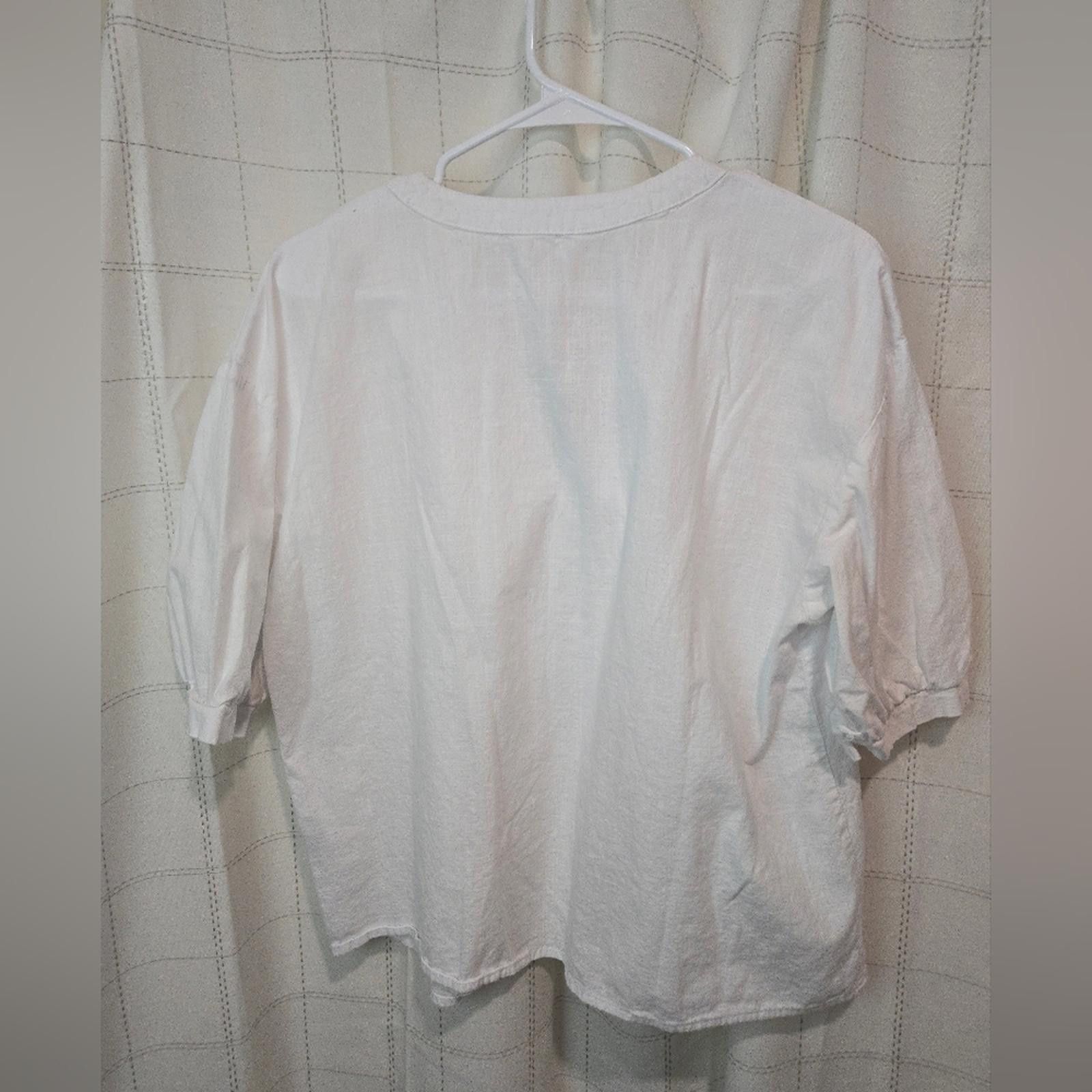 Shein Shein White Top Size L / US 10 / IT 46 - 5 Thumbnail