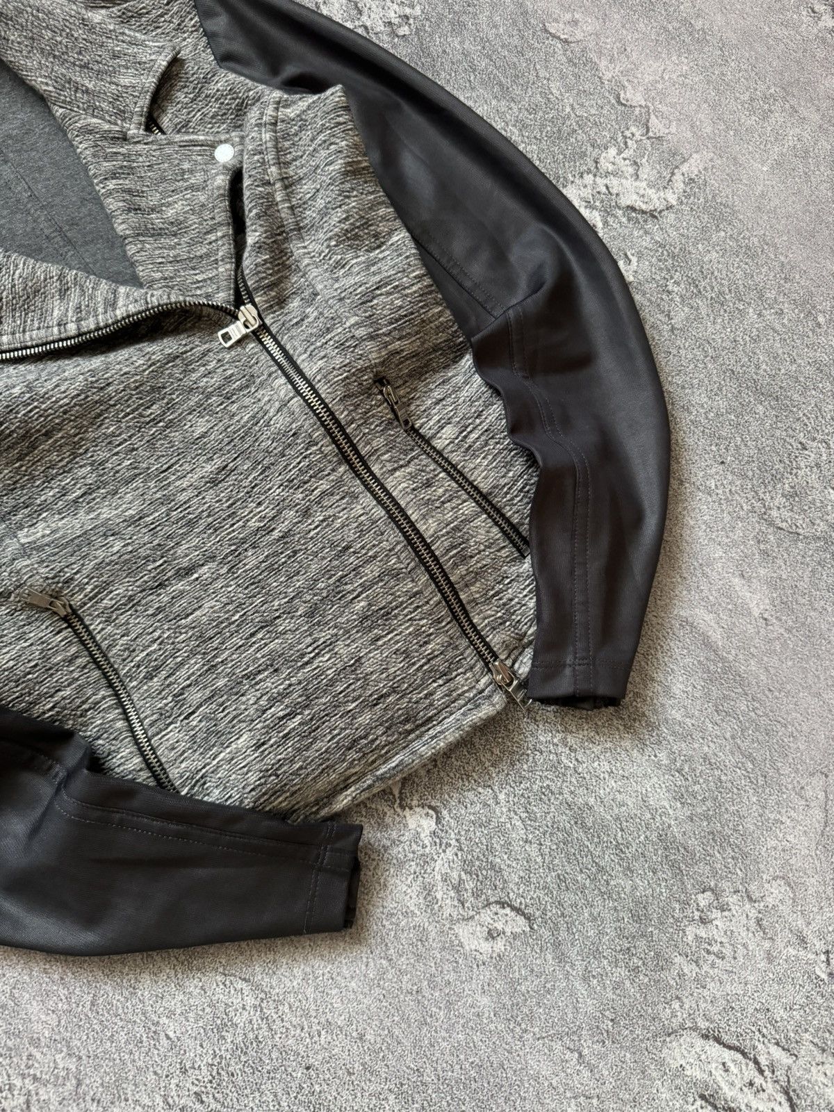 Armani Exchange × Emporio Armani × Giorgio Armani Armani exchange XS Wmns jacket style leather zip biker Size XS / US 0-2 / IT 36-38 - 3 Thumbnail