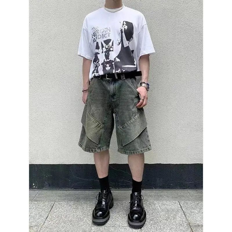 Japanese Brand Retro loose casual denim shorts Size US 32 / EU 48 - 6 Thumbnail