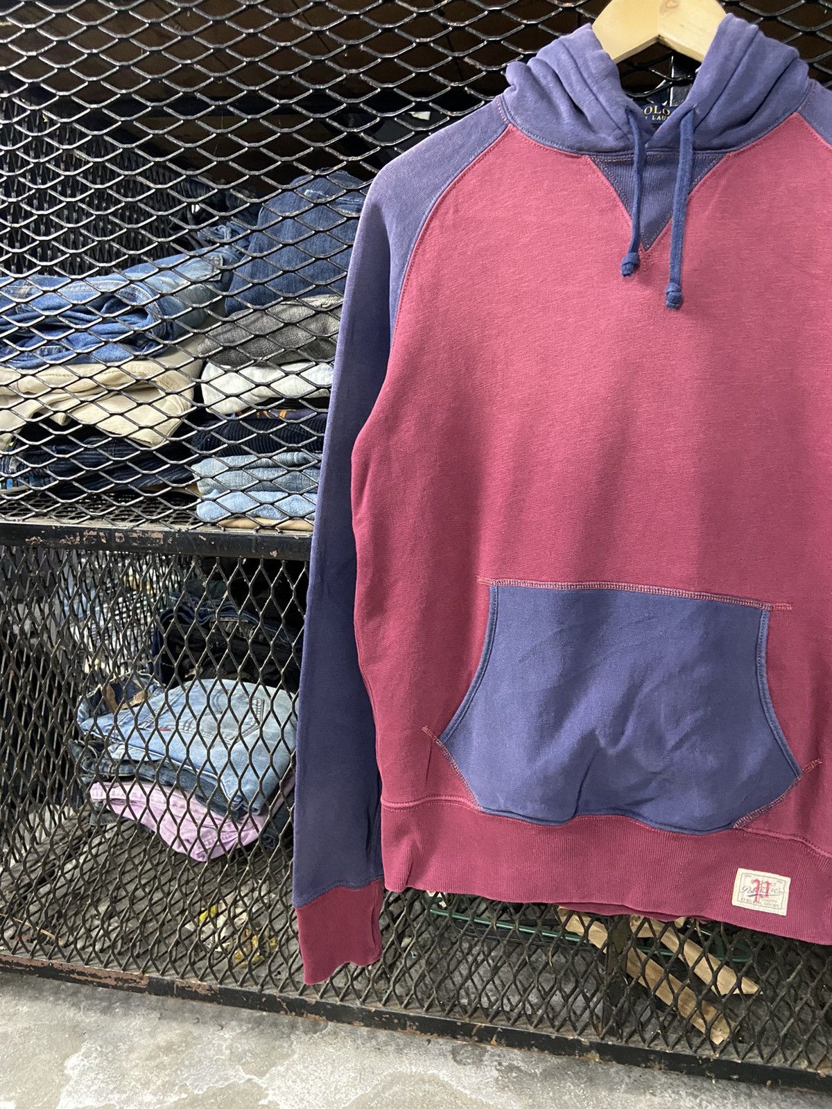 Other × Polo Ralph Lauren × Vintage Vintage PRL Polo RL Sweater Two Tone Hooded Size US S / EU 44-46 / 1 - 2 Thumbnail