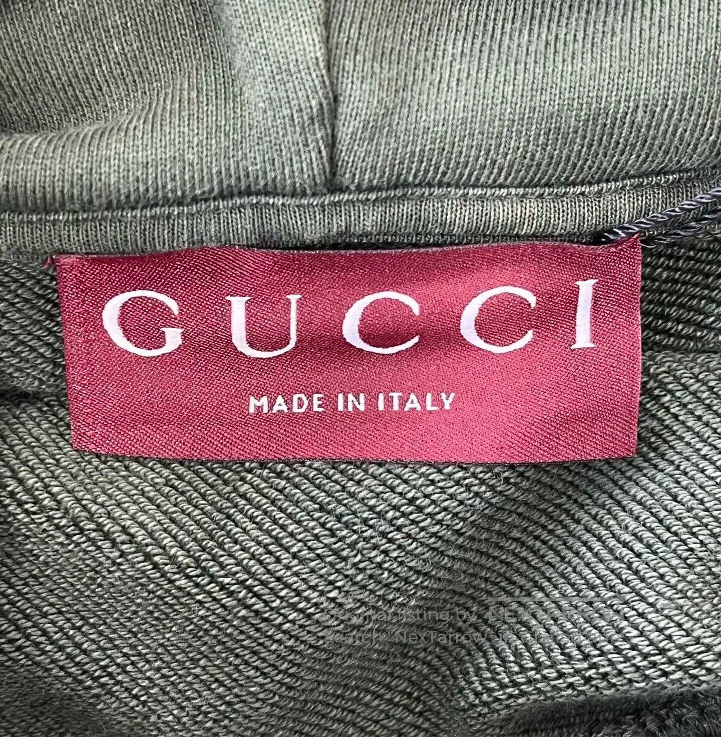 Gucci Gucci Green Embroidered Logo Hoodie XS. Size US XS / EU 42 / 0 - 4 Thumbnail