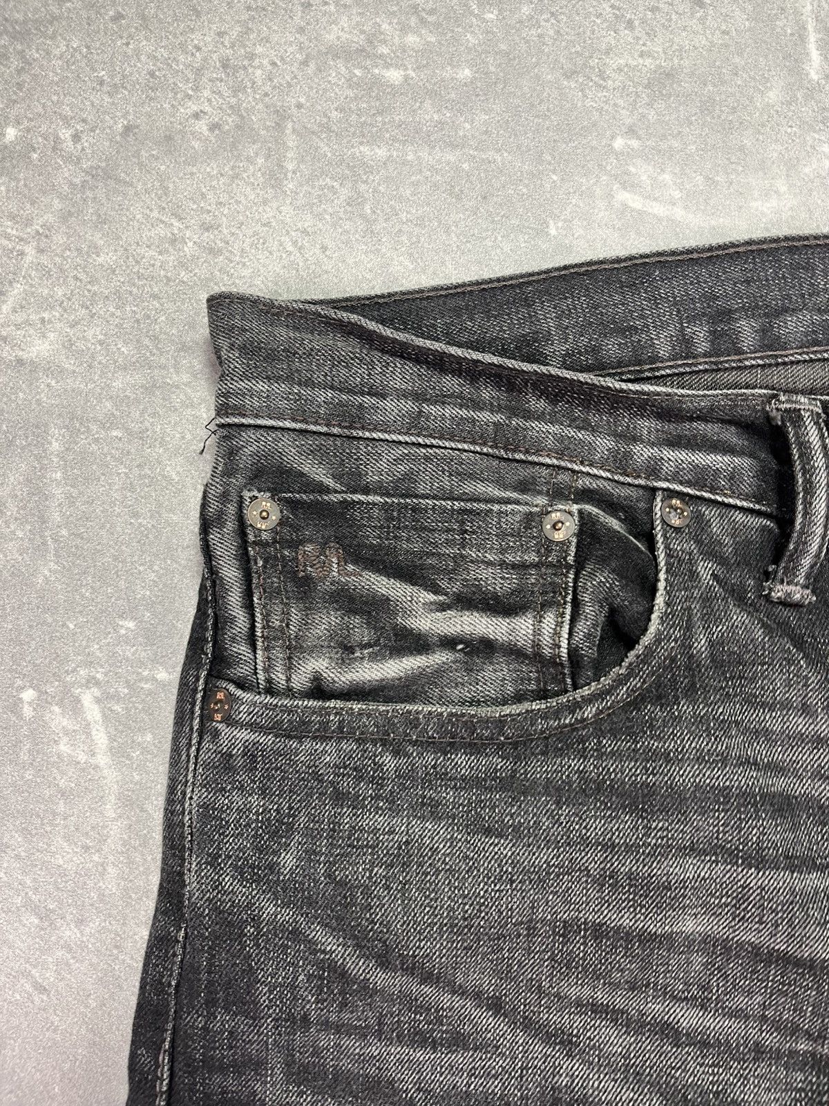 RRL Ralph Lauren × Ralph Lauren RRL Ralph Lauren Slim Narrow Faded Selvedge Denim Jeans 38 Size US 38 / EU 54 - 7 Thumbnail