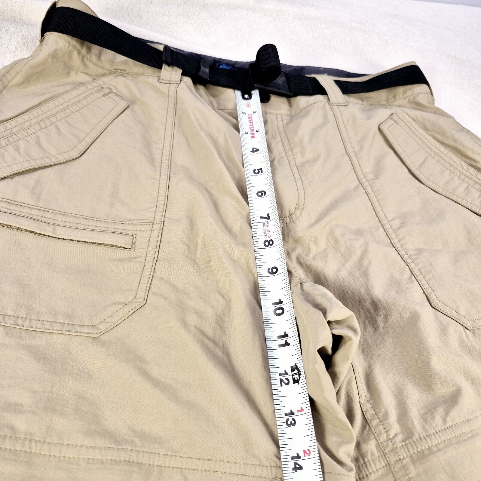 Eastern Mountain Sports Eastern Mountain Sports Women12 R Tan Cargo Hiking Pants Size 34" / US 12 / IT 48 - 5 Thumbnail