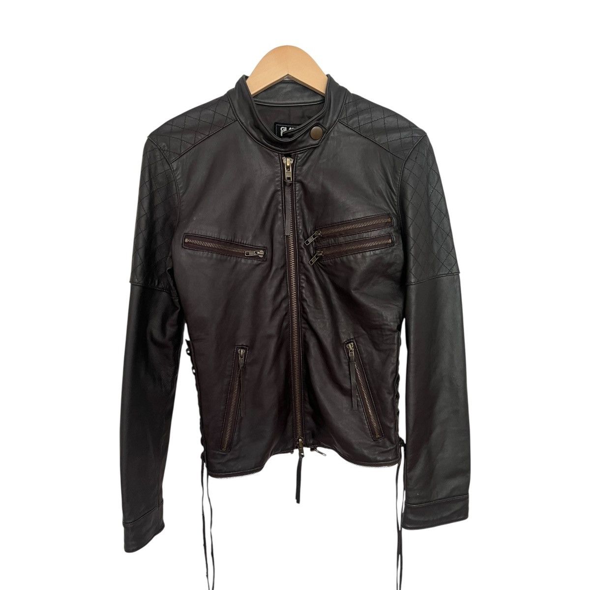 ジャケット・アウター archive glad news gimmick leather jacket archive glad news gimmick leather jacket ジャケット
