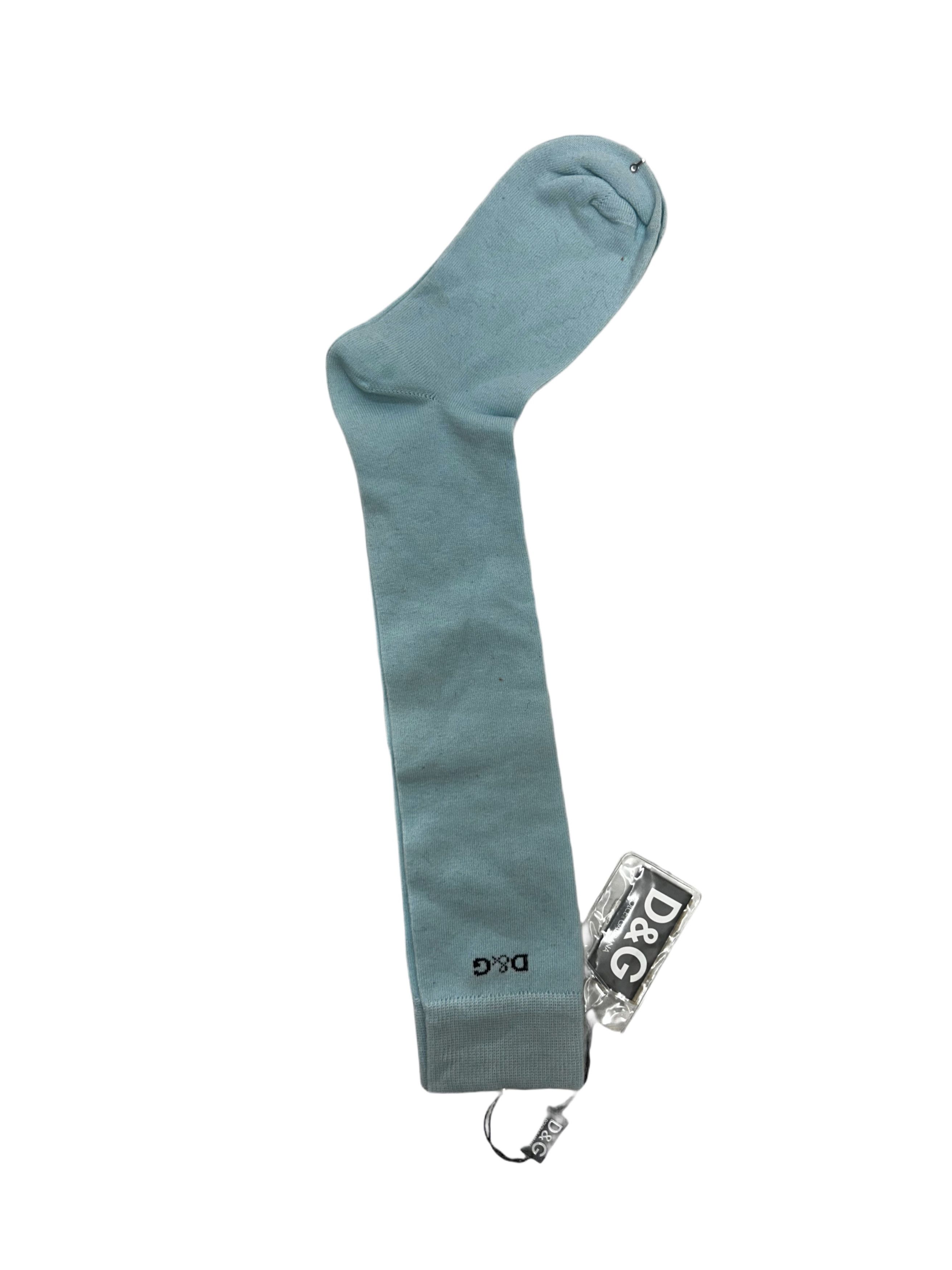 Dolce & Gabbana D&G ( Dolce & Gabbana ) Blue Full Length Calf Socks Size ONE SIZE - 3 Thumbnail
