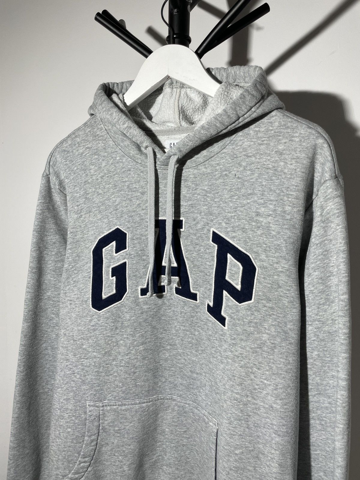 Gap × Vintage Vintage Gap Gray Basic Streetstyle Hoodie Y2K Kanye Style Size US L / EU 52-54 / 3 - 2 Thumbnail