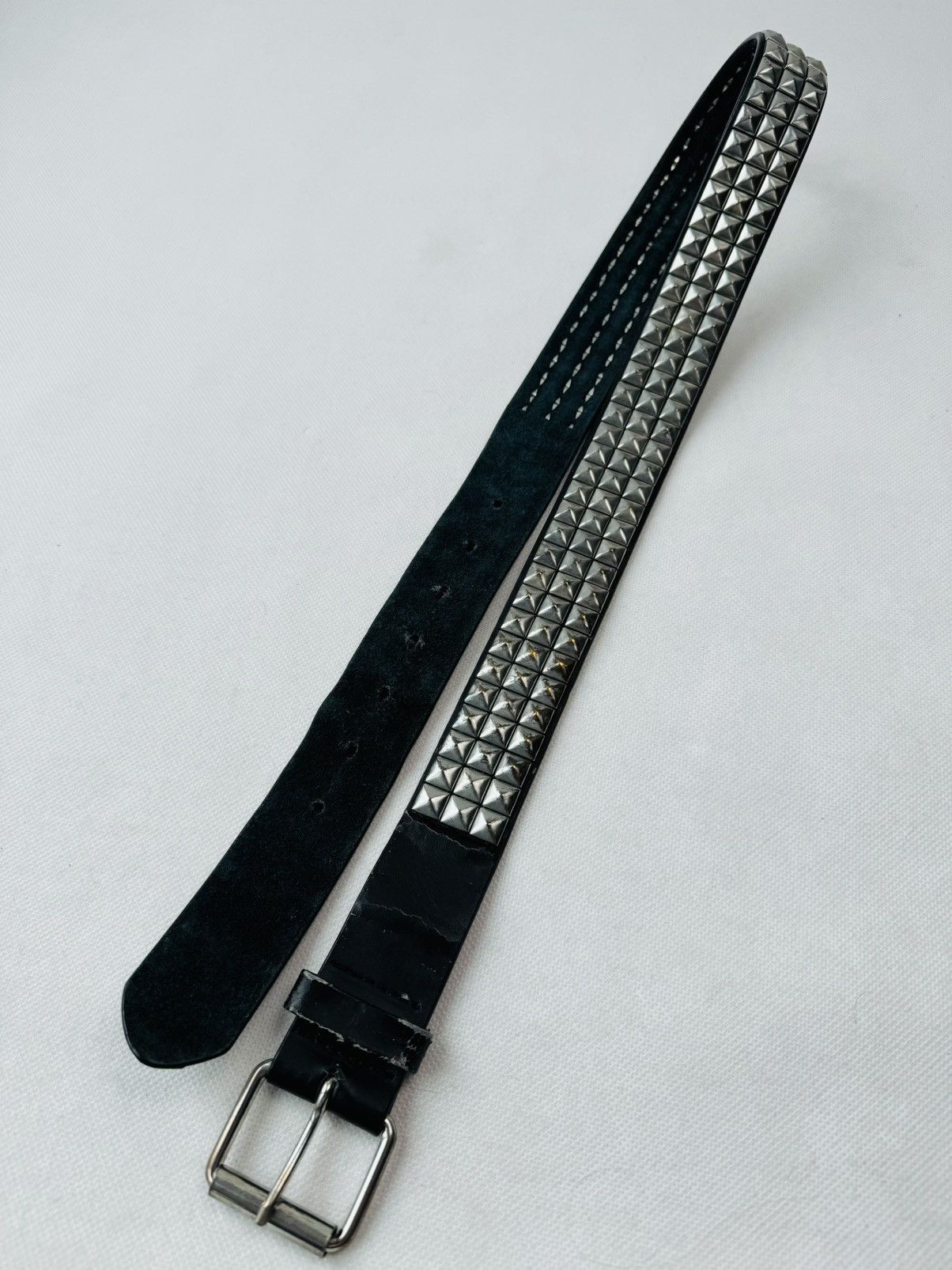 Hysteric Glamour Vintage Belts Y2K Rhinestones Punk leather belt Japanese Size 34 - 15 Thumbnail