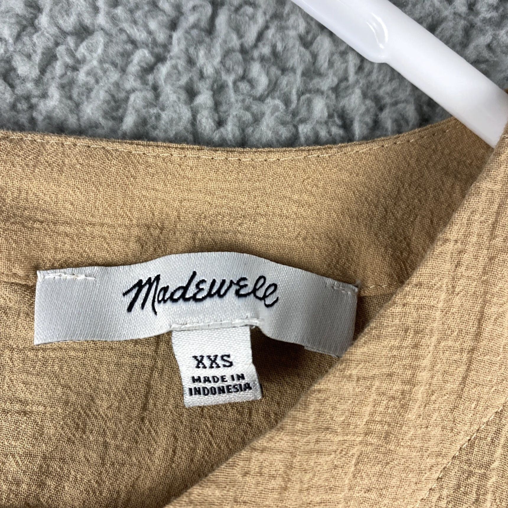 Madewell Madewell Women's Brown Short Sleeve Shirt Top Pullover XXS Blouse / 39-5 Size XXS / US 00 / IT 34 - 5 Thumbnail