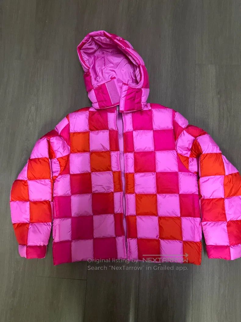 ERL Pink Padded Jacket with Detachable Hood