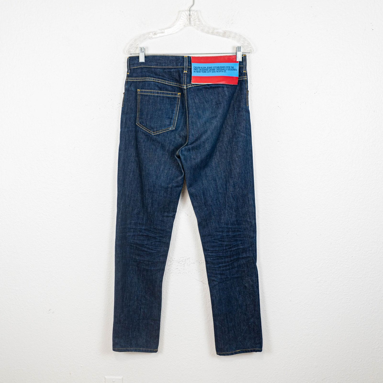 Raf Simons New SS18 RAF Simons Low Crotch Denim Jeans Dark Navy