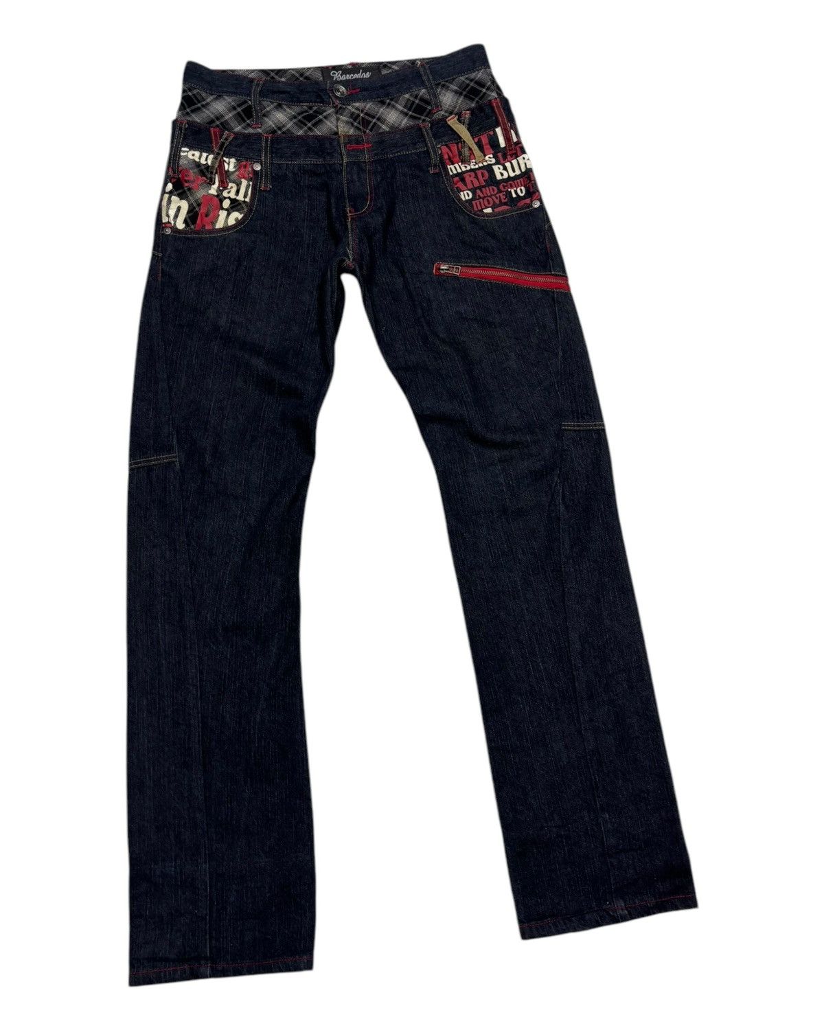 Hysteric Glamour × If Six Was Nine × Japanese Brand VINTAGE DOUBLE WAIST JEANS BARCEDOS BLUE DENIM SKULLS JEANS Size US 32 / EU 48 - 3 Thumbnail