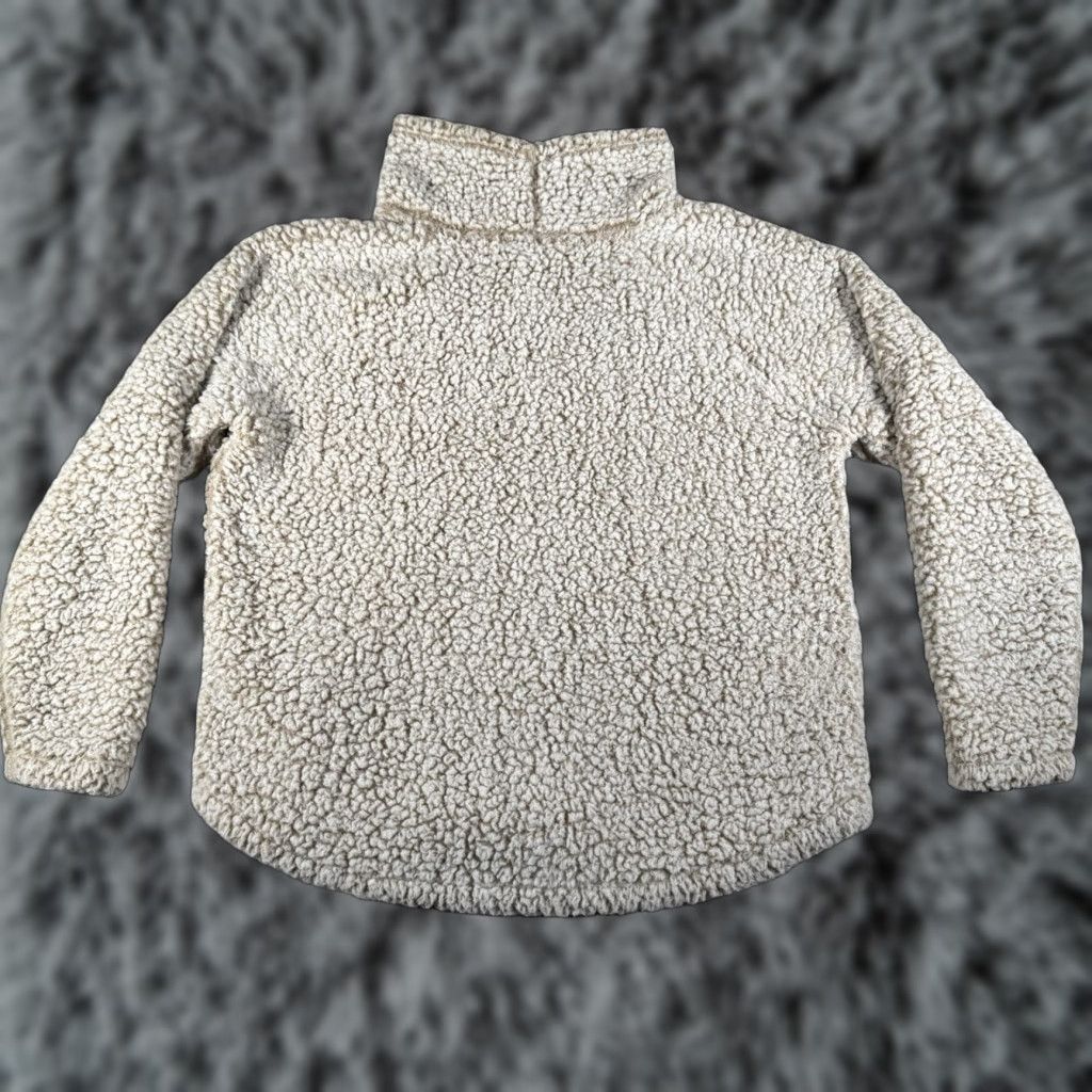 Eddie Bauer VINTAGE Eddie Bauer Sherpa Fleece Sweater Womens Large CabinCore Cozy Warm Pullover Size L / US 10 / IT 46 - 1 Thumbnail