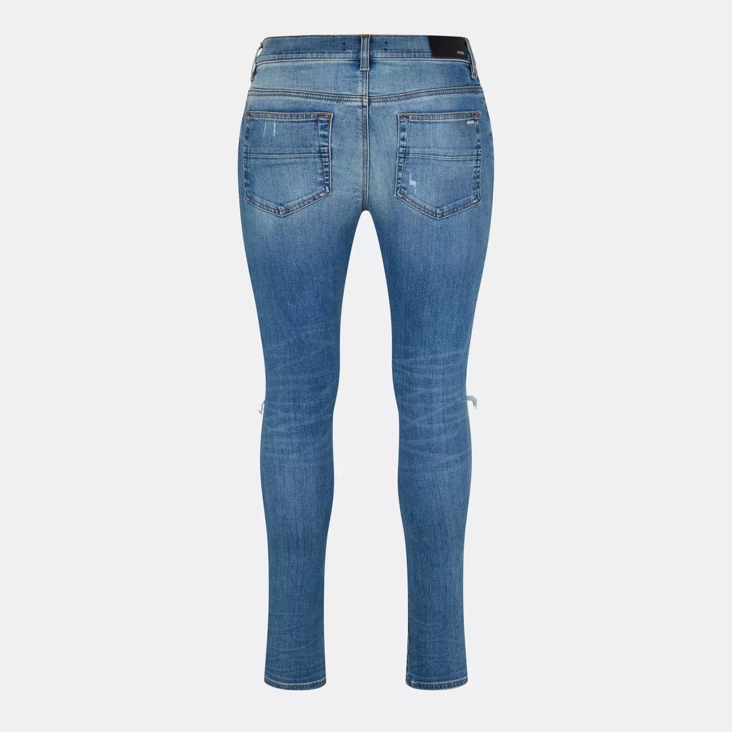 Amiri o1g2r1mq0426 Mx-1 Distressed Jeans in Dark Indigo Size US 32 / EU 48 - 2 Thumbnail