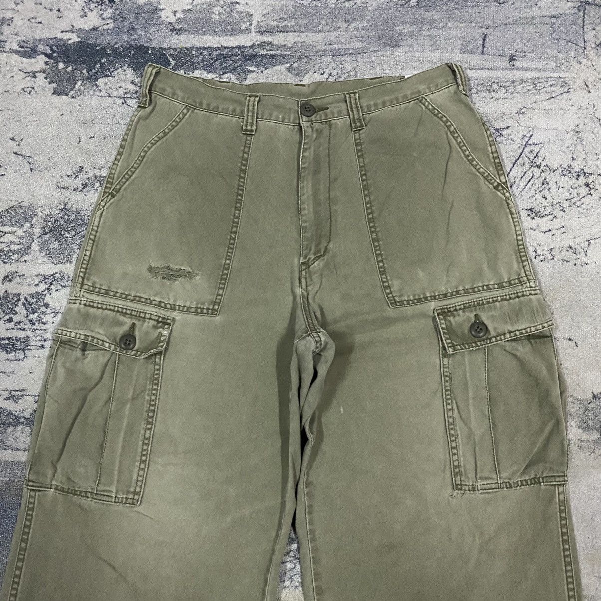 Schott Vtg Schott Utility Tactical Cargo Trousers Cotton Size US 31 - 2 Thumbnail