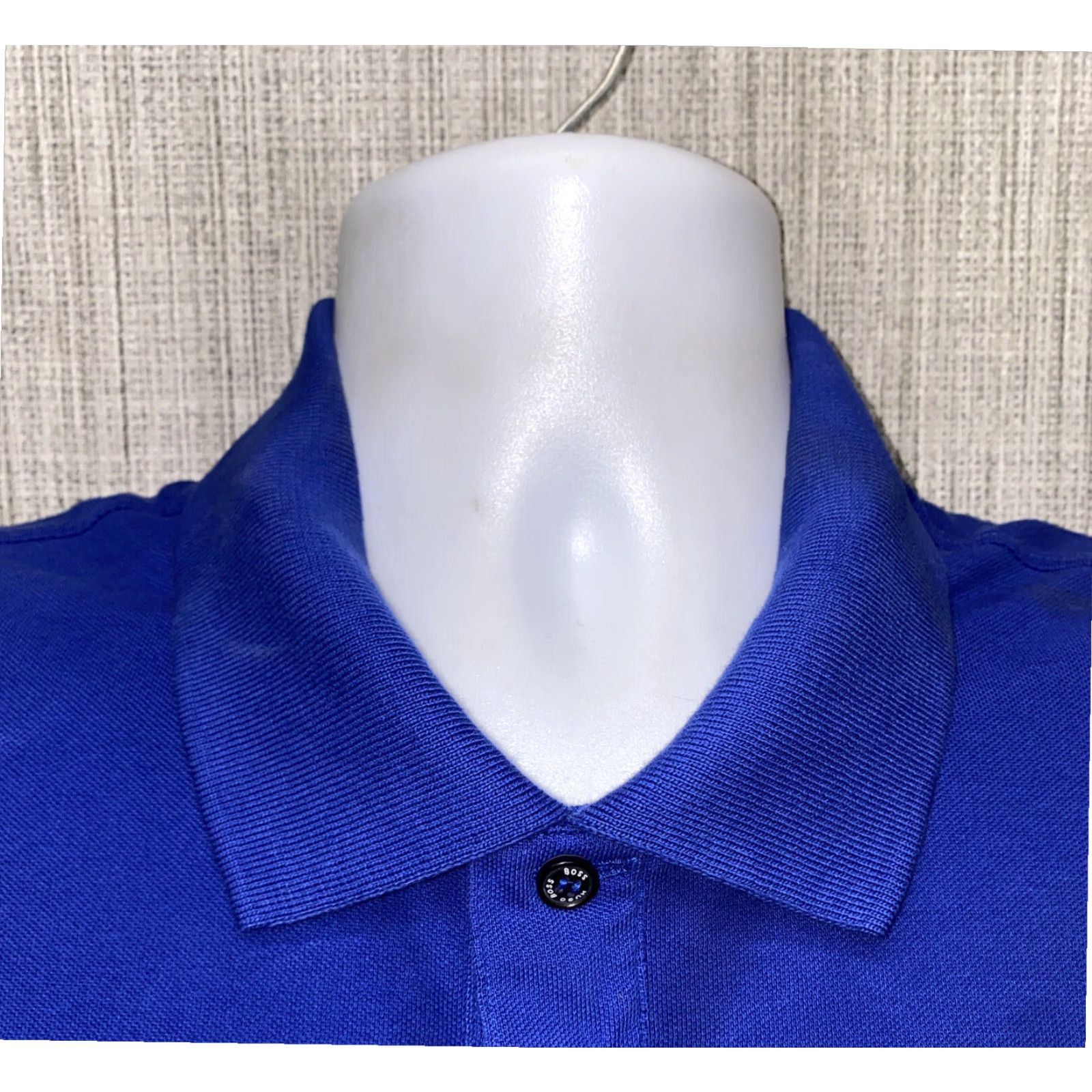 Hugo Boss Hugo Boss Golf Polo Shirt Mens Blue Short Sleeve XL Pima Cotton Size US XL / EU 56 / 4 - 3 Thumbnail