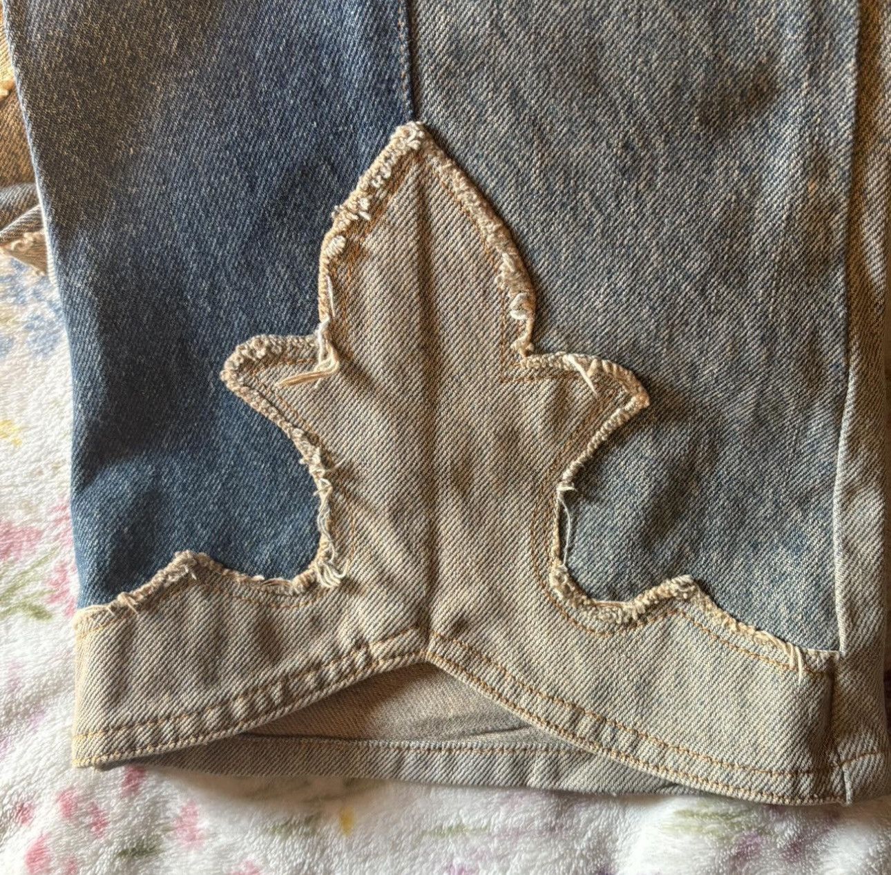 A&G Rock A&G Rock 90s Fleur Knee Tribal Patch Denim Size:28 Size US 28 / EU 44 - 7 Thumbnail