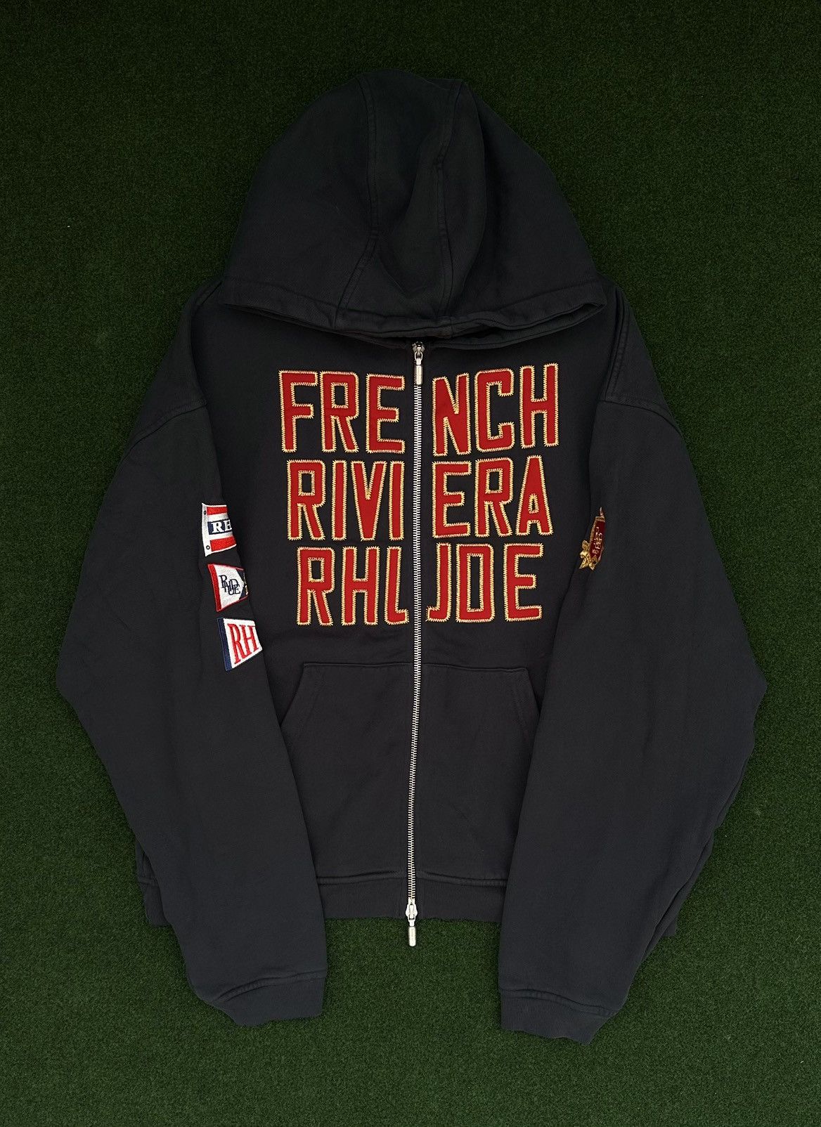 Rhude 2XL French Rivera zip up hoodie