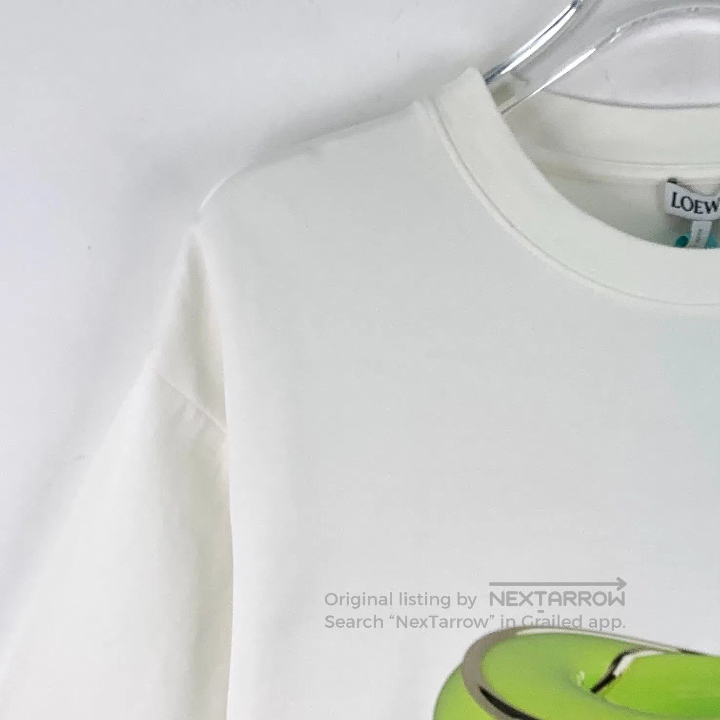 Loewe Loewe White Logo Pattern Printed Cotton Crew Neck Short Sl Size US M / EU 48-50 / 2 - 3 Thumbnail