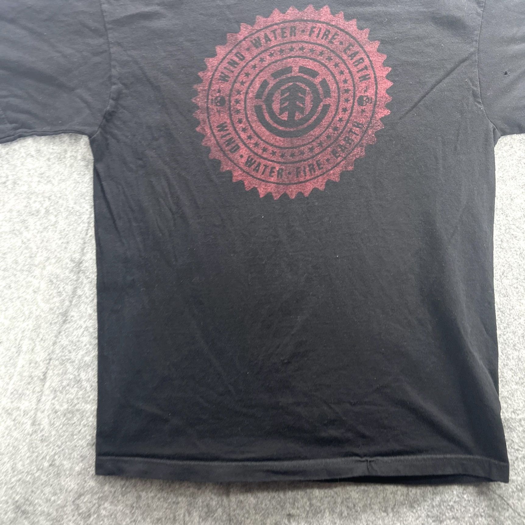 Element Element Shirt Mens Large Black Graphic Wind Water Fire Earth Skate Tee Size US L / EU 52-54 / 3 - 4 Thumbnail