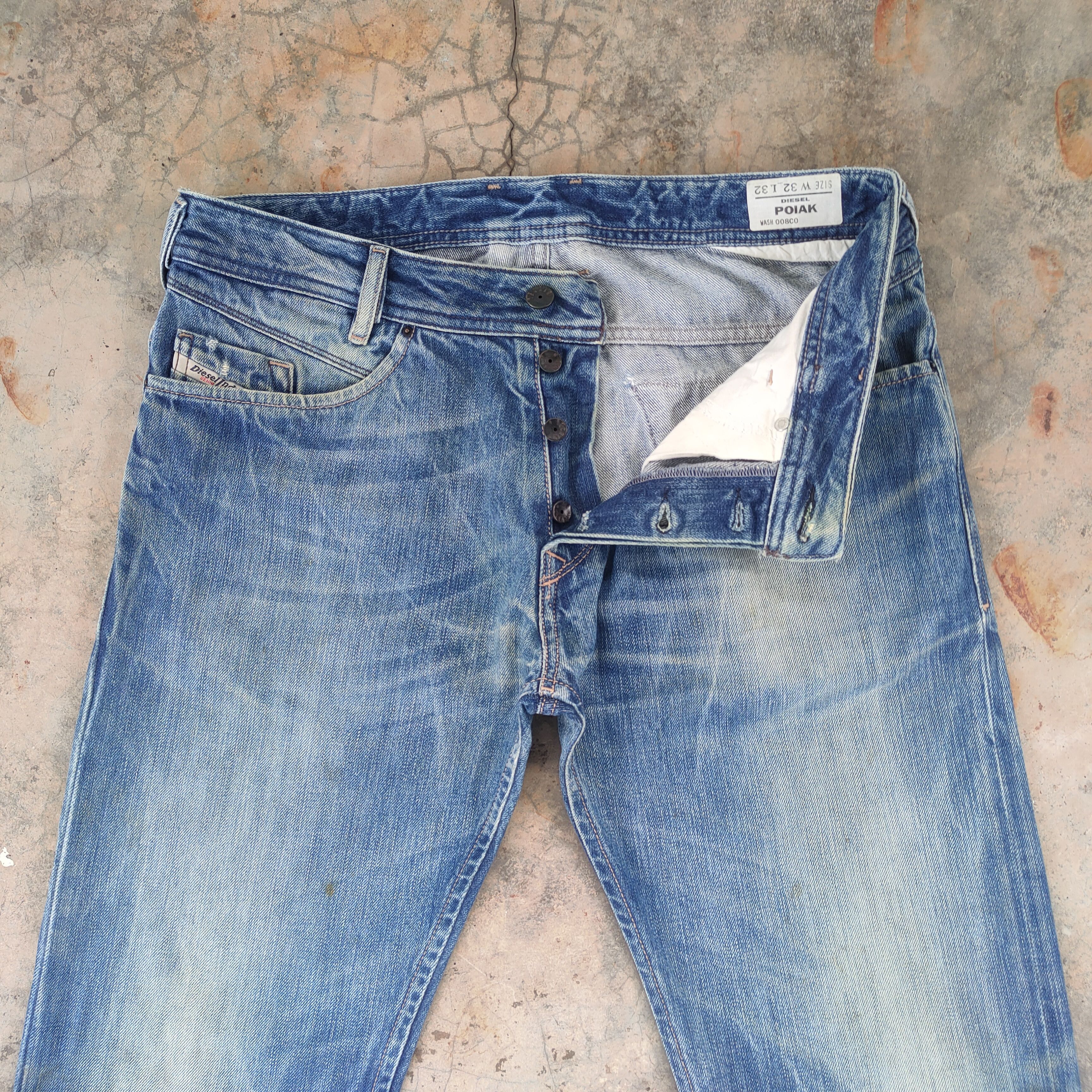 Diesel × Jean W32 VINTAGE DIESEL FADED WASH DISTRESSED JEAN DENIM PANTS Size US 32 / EU 48 - 4 Thumbnail