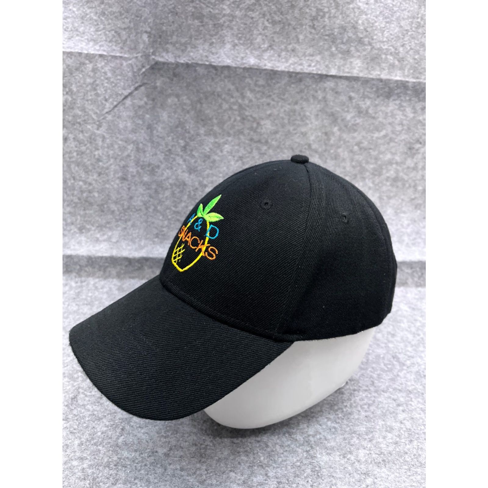 Vintage Otto Hat Cap Strap Back Logo Adult One Size Black 100% Polyester A&D Snacks Size ONE SIZE - 4 Thumbnail