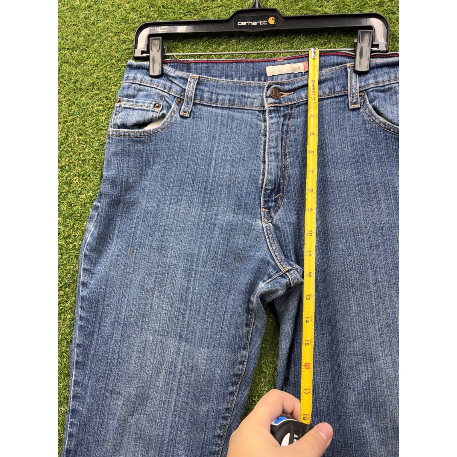 Levi's Levis 550 Jeans Womens 14 Medium Relaxed Fit Bootcut Casual Workwear 32x30 Size 36" / US 14 / IT 50 - 4 Thumbnail