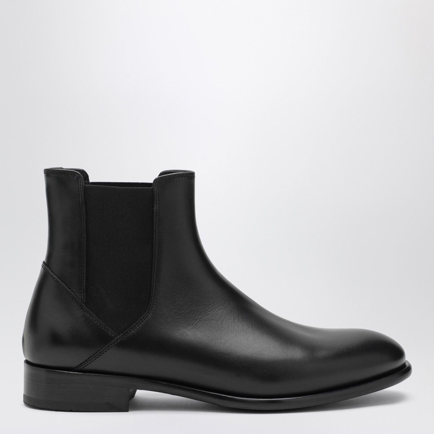 Doucal's Doucal's Black Smooth Leather Ankle Boots Size US 7 / EU 40 - 1 Thumbnail