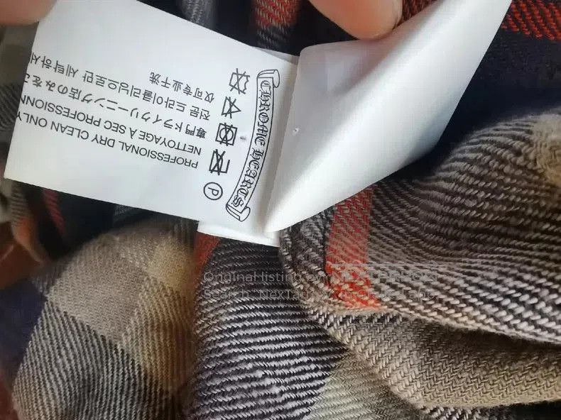 Chrome Hearts Cropped Checkered Flannel Shirt in Size M- Size US M / EU 48-50 / 2 - 5 Thumbnail