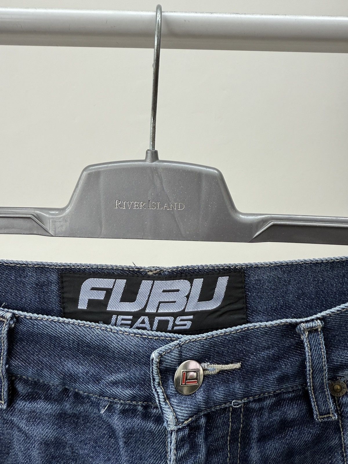 Fubu Vintage FUBU FB Collection Baggy Jeans Blue Y2K Hip Hop Rap Size US 30 / EU 46 - 9 Thumbnail