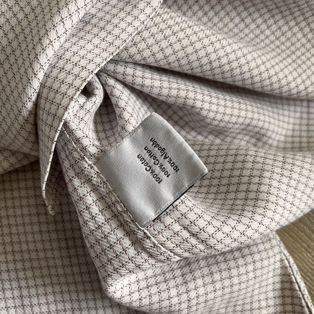 Hermes Hermès Paris Checkered Dress Shirt Size US XL / EU 56 / 4 - 9 Thumbnail