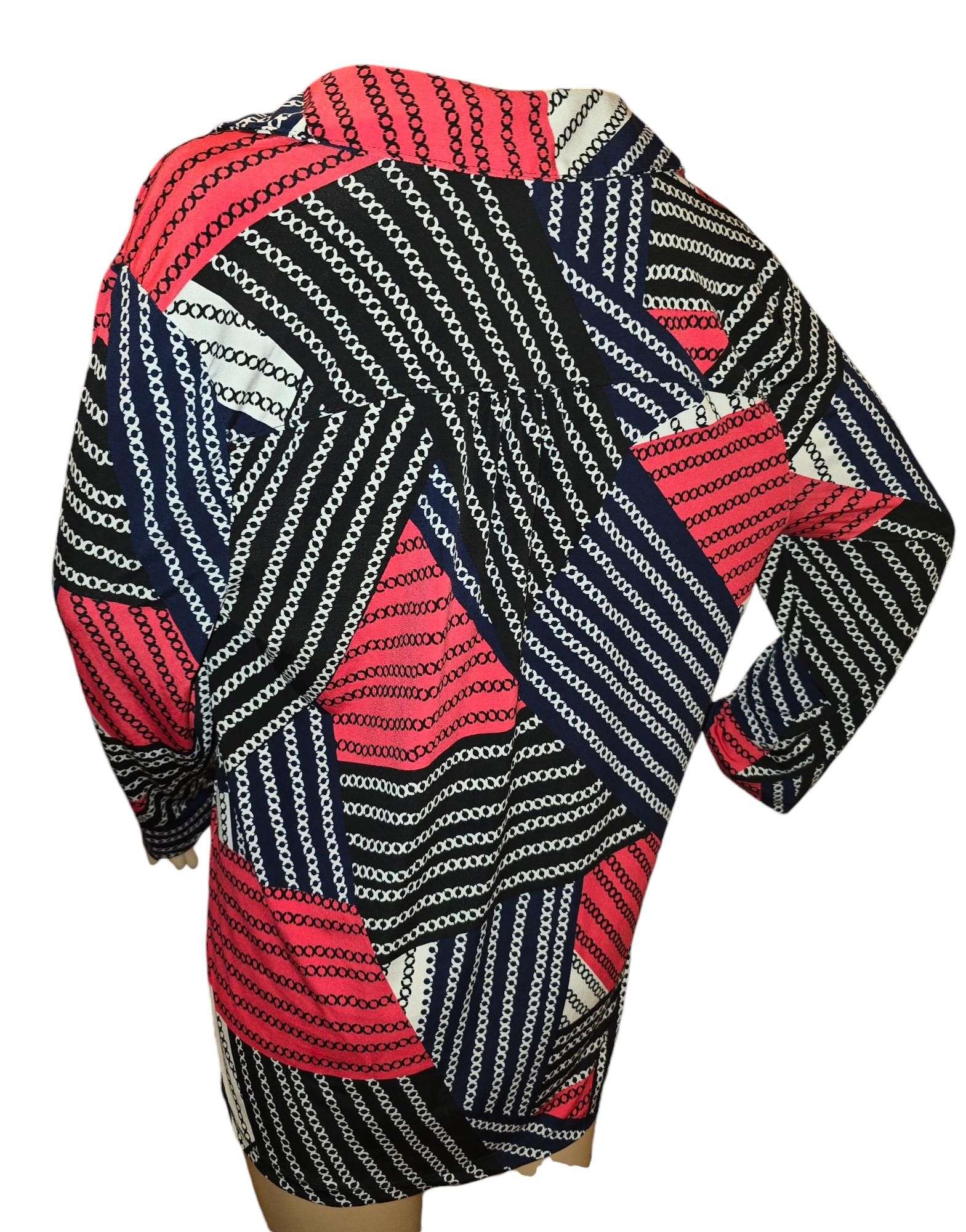 Designer Stylish Geometric Print Button-Up Shirt Size L / US 10 / IT 46 - 2 Thumbnail