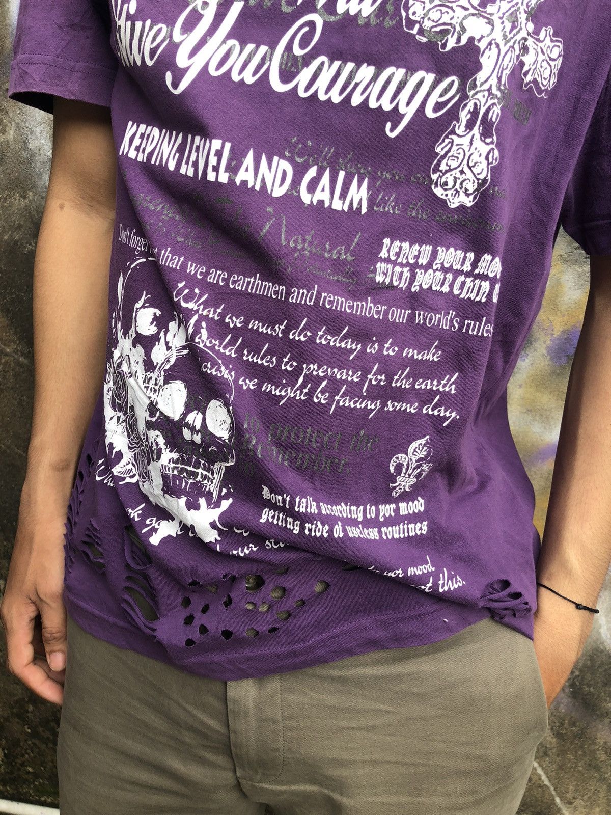 If Six Was Nine × Japanese Brand × Le Grande Bleu (L.G.B.) Japanese Beaumont Carr Poem T-Shirt Distressed Grunge Punk Size US M / EU 48-50 / 2 - 5 Thumbnail