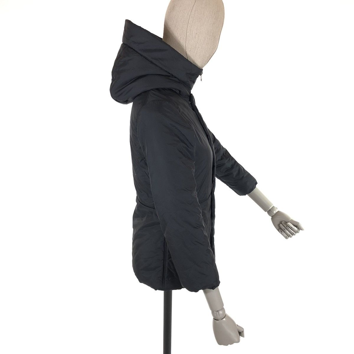Jean Paul Gaultier Junior GAULTIER Logo Black Polyester Parka Puffy Coat Full-Zip Jacket Size XXS / US 00 / IT 34 - 5 Thumbnail