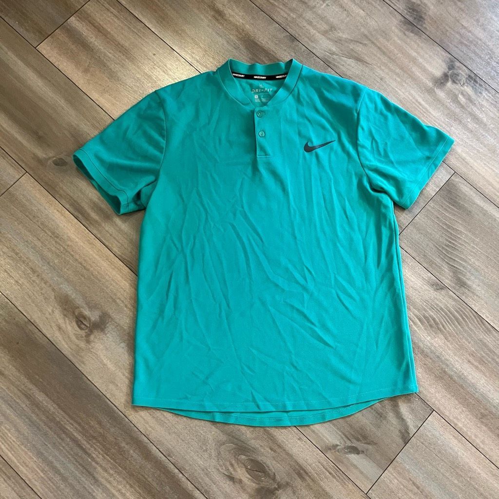 Nike Nike Blue Athletic Casual Polo Men Medium Bin M-31 Size US M / EU 48-50 / 2 - 1 Thumbnail