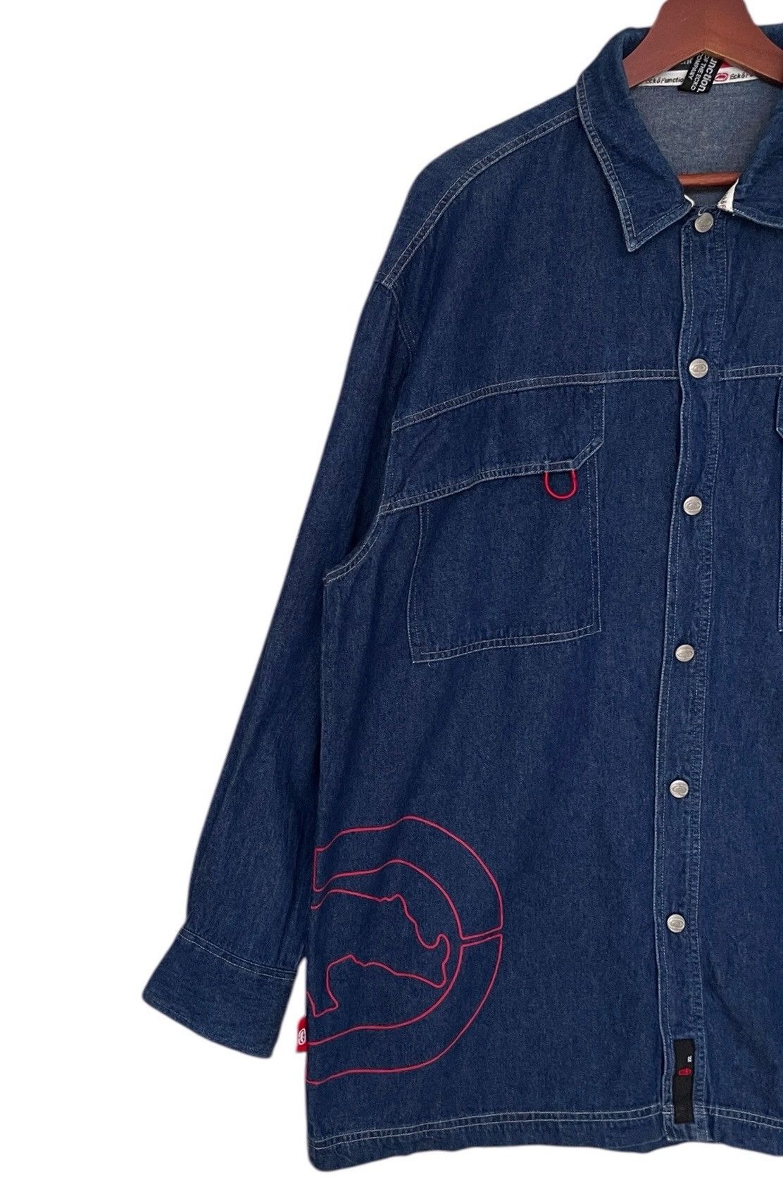 Ecko Unltd. × Vintage Vintage Brand Ecko Hip Hop Baggy Denim Shirt 2000s Size US L / EU 52-54 / 3 - 3 Thumbnail