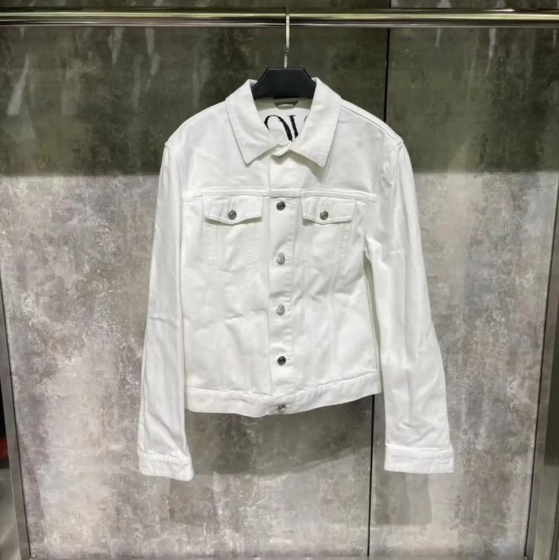 Dior Dior White Cotton Women's Jacket 0089 Size L / US 10 / IT 46 - 1 Thumbnail