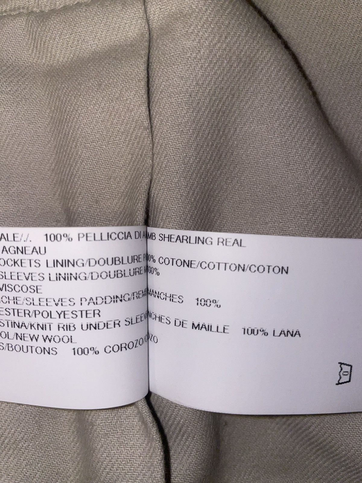 Rick Owens Shearling Leather Jacket