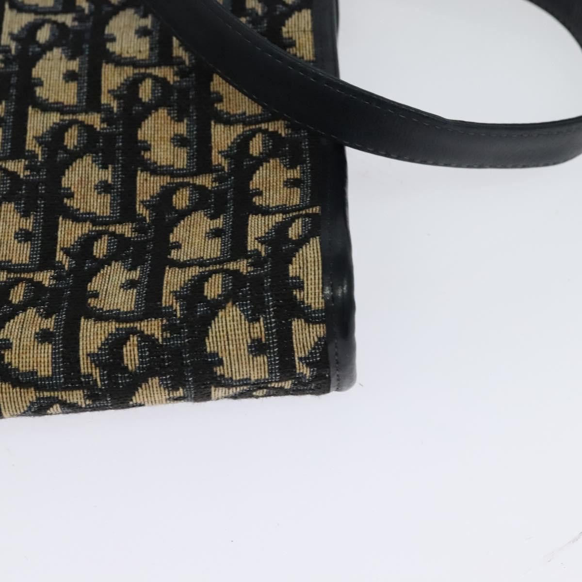 Dior DIOR Trotter Canvas Shoulder Bag Navy Gold Size ONE SIZE - 13 Thumbnail