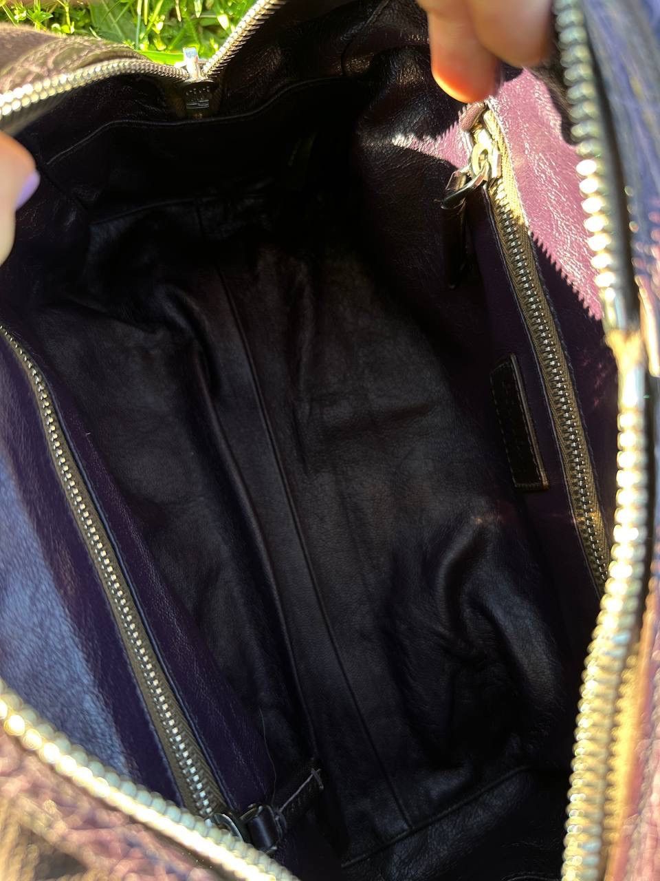 Prada Rare Bag - Prada Bowling crocodile Handbag Purple - Vintage Size ONE SIZE - 16 Thumbnail
