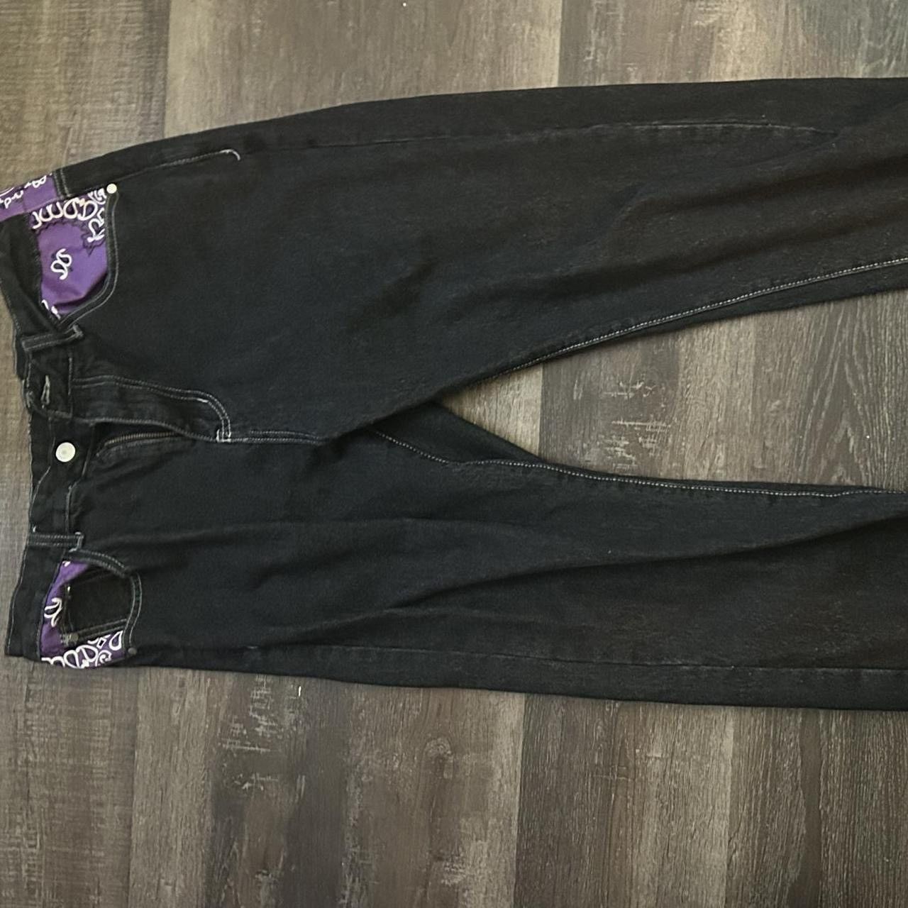 Other Purple and black jeans Size US 39 - 2 Thumbnail