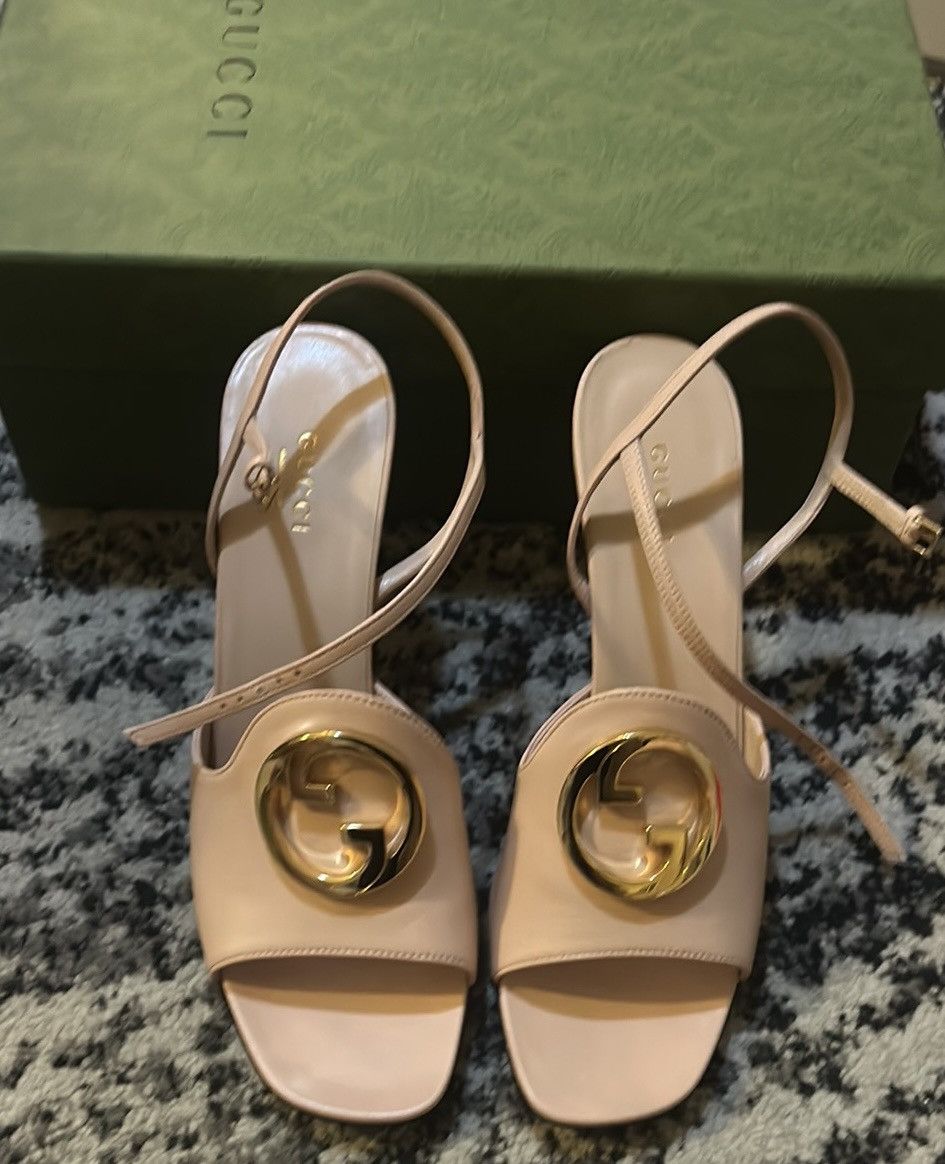 Gucci Gucci Blondie One Strap Sandal 8.5cm size 39.5 Size US 9.5 / IT 39.5 - 1 Thumbnail