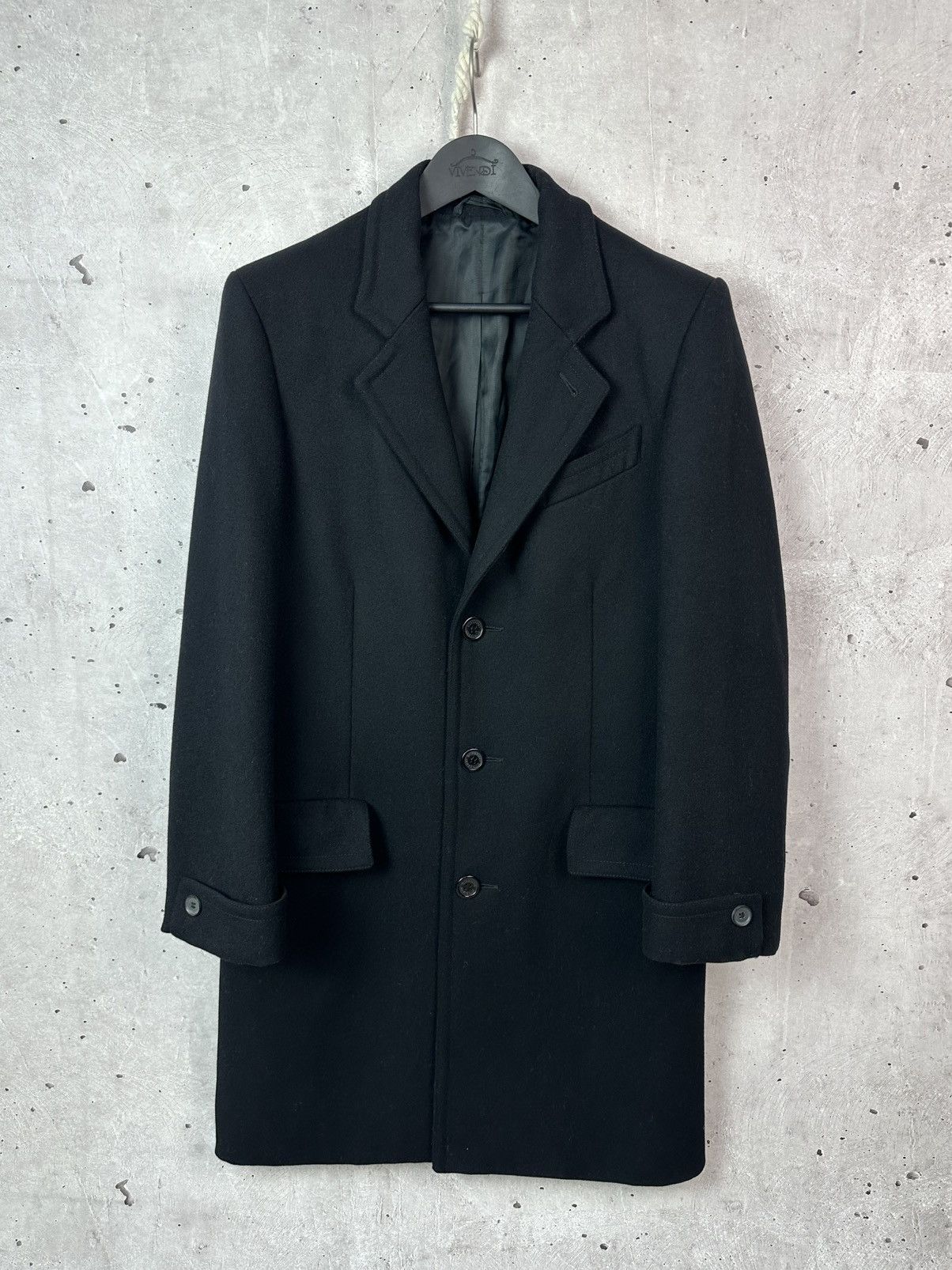 Burberry Prorsum Burberry Prorsum Wool Black Made in Italy Men’s Coat Size US M / EU 48-50 / 2 - 1 Thumbnail