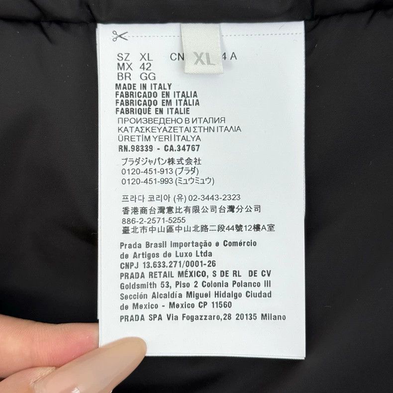Prada Prada Washed blue metal triangle denim down jacket 2502-Nex Size US XL / EU 56 / 4 - 7 Thumbnail