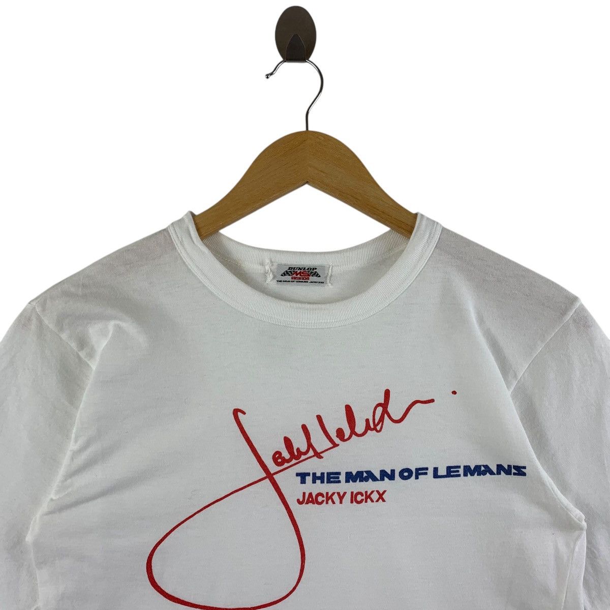 Dunlop × Vintage Vintage 90s DUNLOP The Mans of LE MANS racing tee Size US XS / EU 42 / 0 - 2 Thumbnail