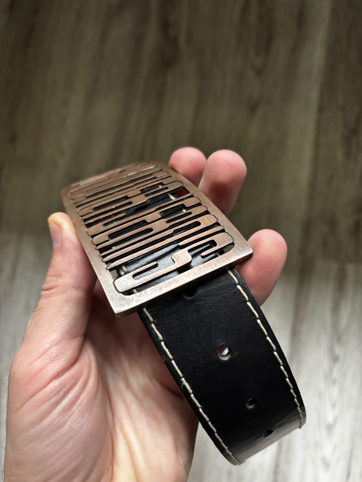 Jean Paul Gaultier Jean Paul Gaultier Black Leather Belt vintage Size ONE SIZE - 3 Thumbnail