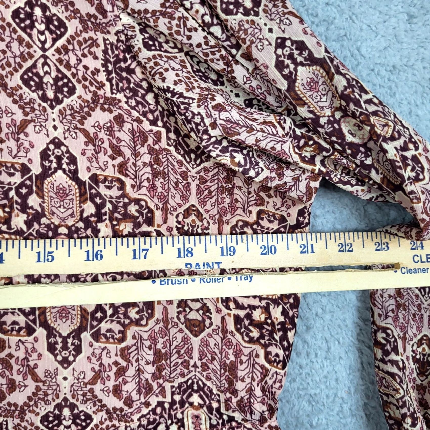 Madewell Madewell Women's blouse Size XXS Long sleeve kaledoscope Print Size XXS / US 00 / IT 34 - 3 Thumbnail