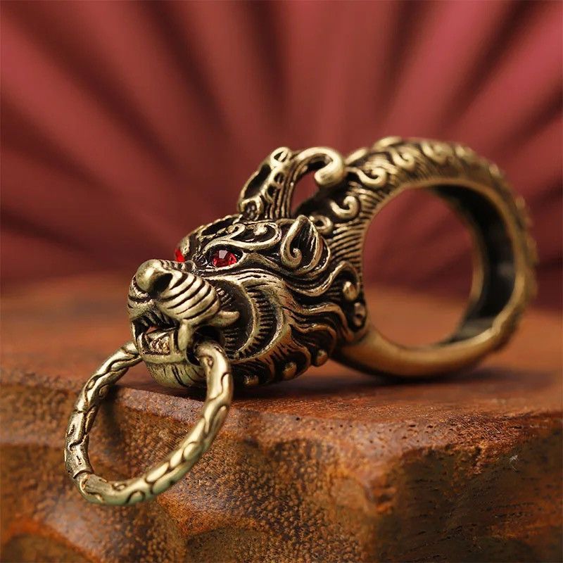 Vintage Red Eyes Beast Keychain Size ONE SIZE - 1 Thumbnail
