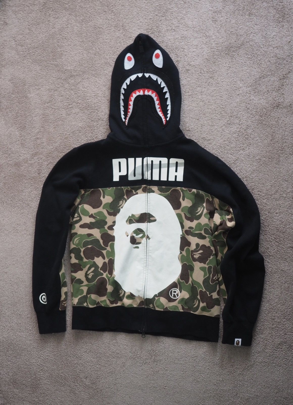 BAPE x PUMA FC BAPE 3rd レプリカ XL BAPE X Puma ABC Camo FC Replica Jersey Shirt Black Men's