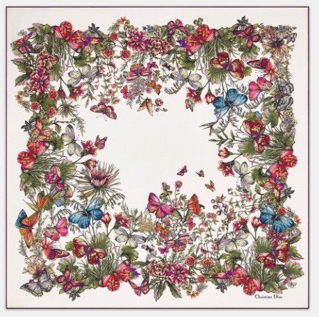 Dior o1w1db11024 Size: OS / Mexico Millefiori Square Scarf Size ONE SIZE - 2 Thumbnail